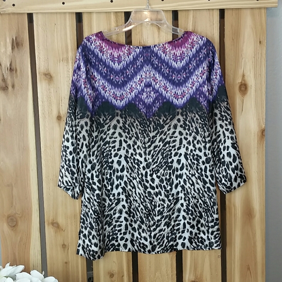 chicos leopard blouse
